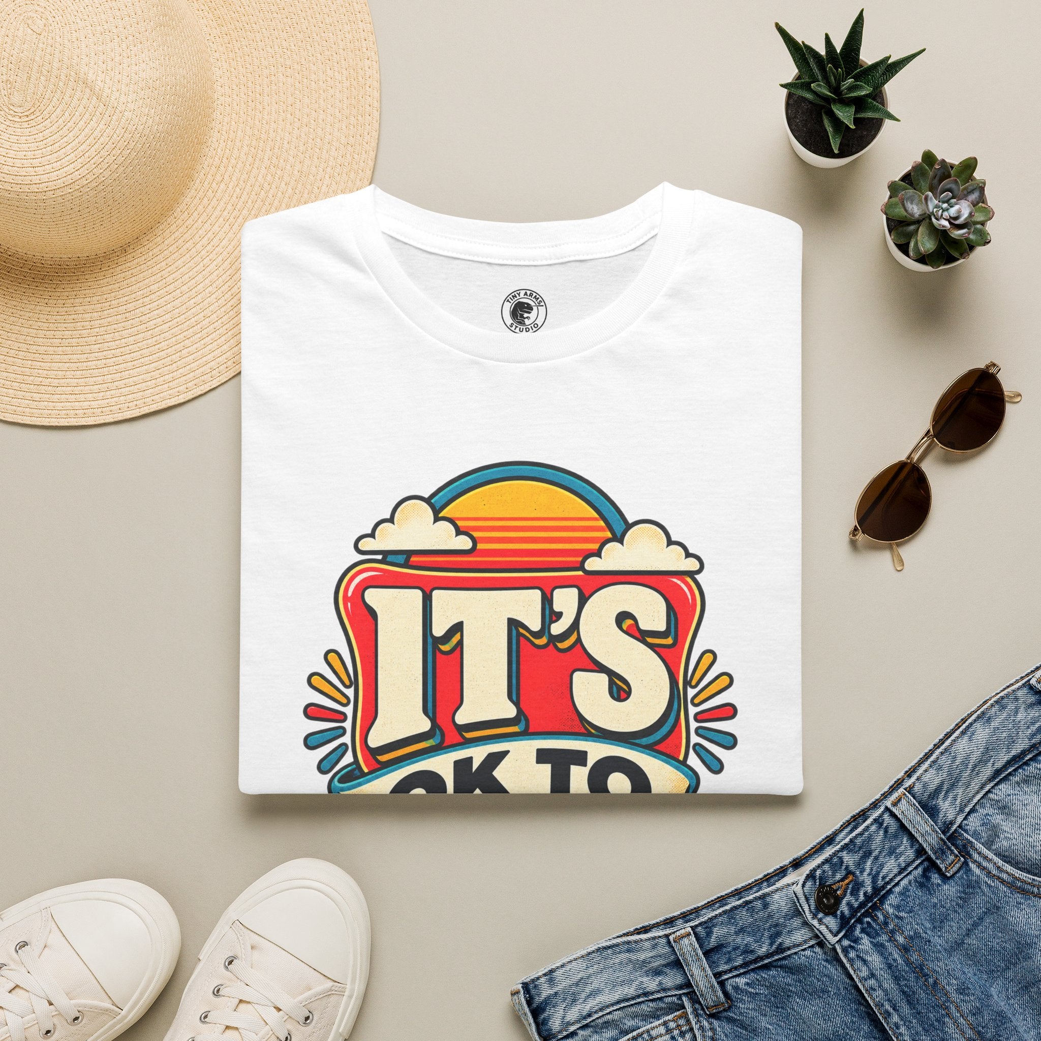 Be Different T-Shirt | Retro Rainbow Typography