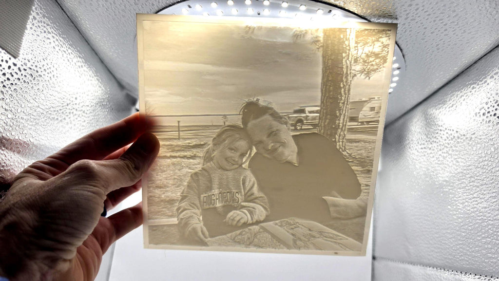 Personalized Lighted Lithophane Portrait From Custom Photo Gift