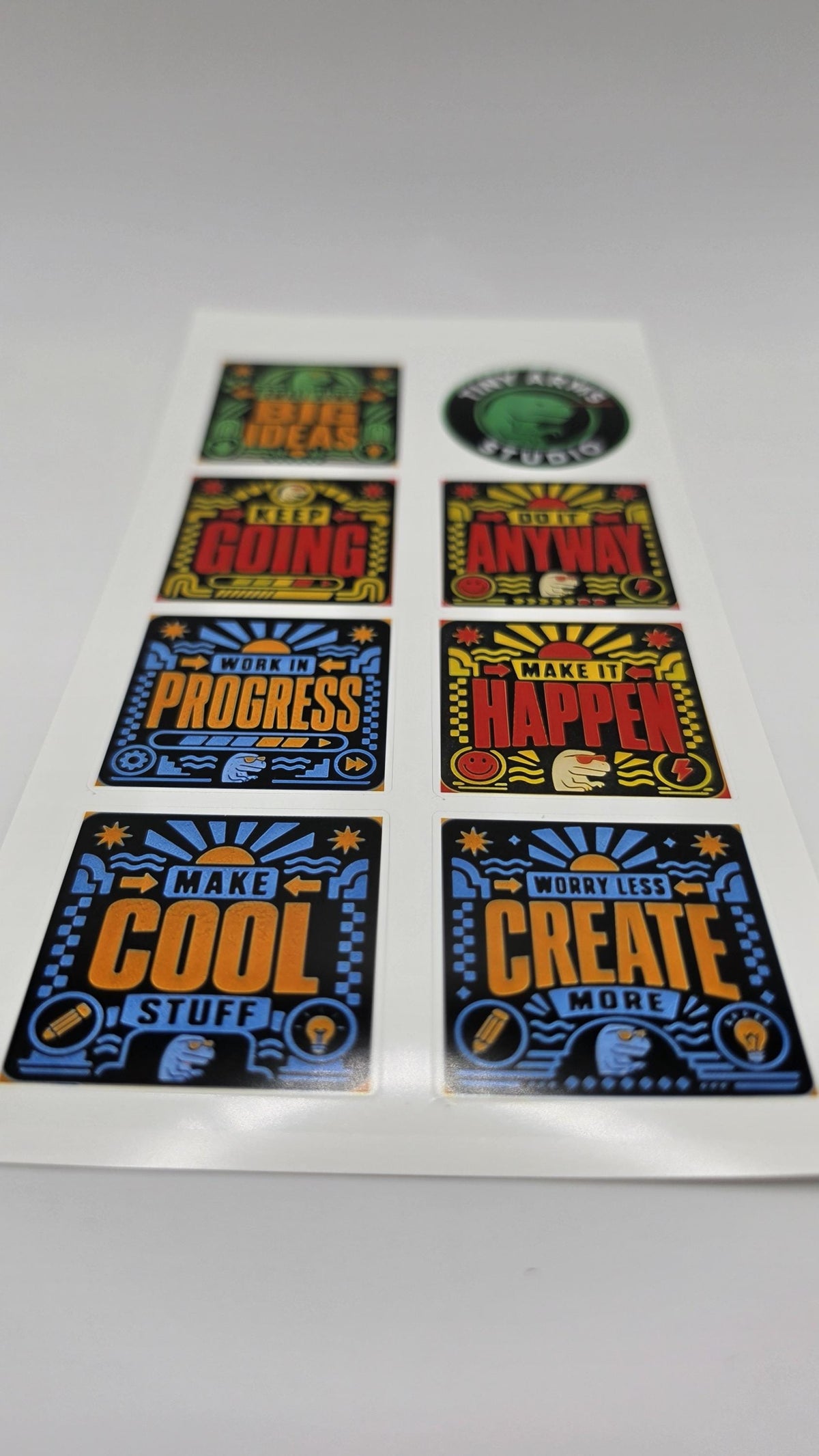 Custom Sticker Sheet 4x7 — Your Photos, Logo, or Team Design